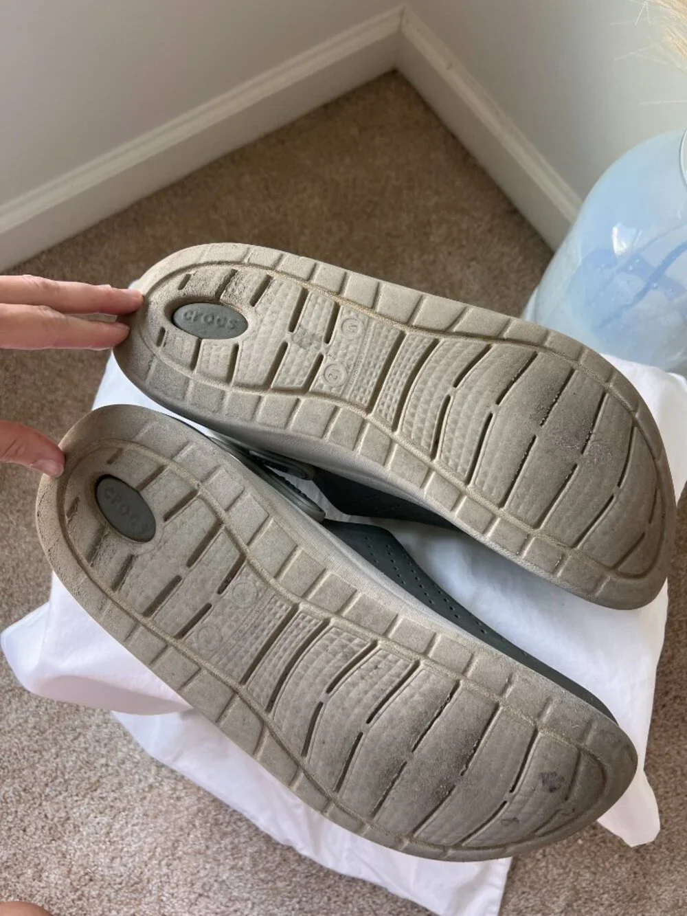 Crocs LiteRide 360 Clogs Gray White Men’s Size 12
